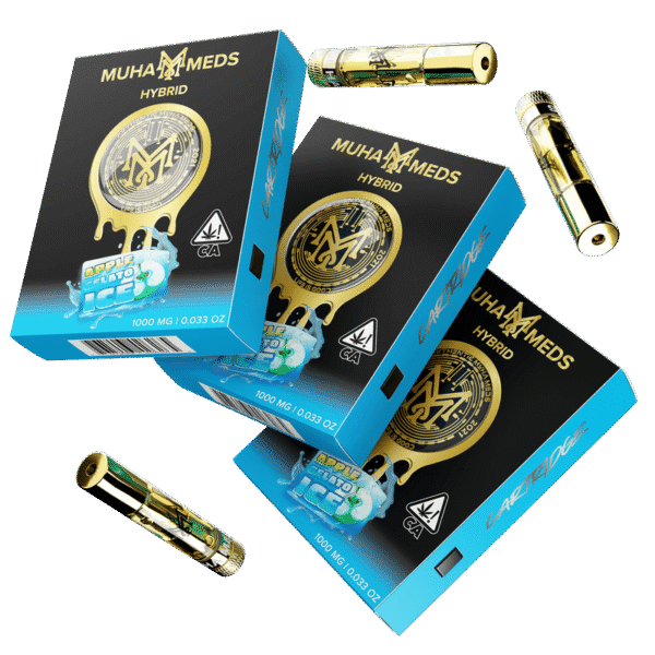 Apple Gelato ICE (Hybrid): Muha Meds Cartridge – 1 Gram Distillate
