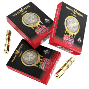 Strawberry Runtz (Hybrid): Muha Meds Cartridge – 1 Gram Distillate
