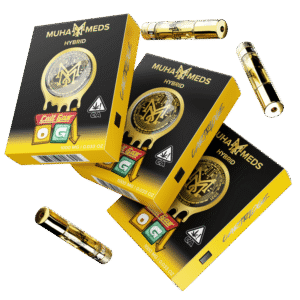 Cali Gas OG (Hybrid): Muha Meds Cartridge – 1 Gram Distillate