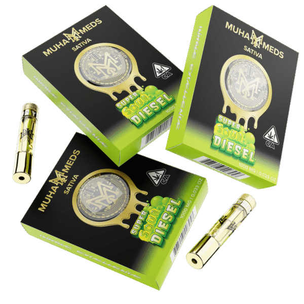 Super Sour Diesel (Sativa): Muha Meds Cartridge – 1 Gram Distillate