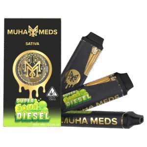 Super Sour Diesel (Sativa): Muha Meds 2000 MG Disposable Vape