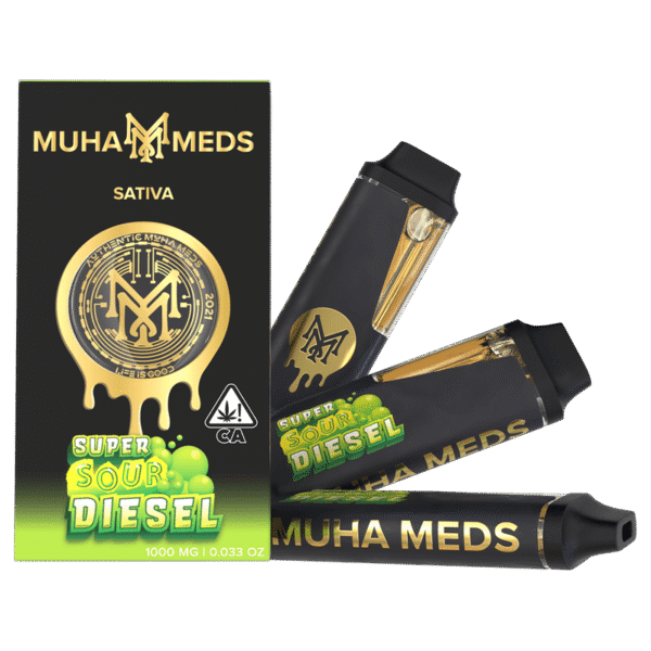 Super Sour Diesel (Sativa): Muha Meds 2000 MG Disposable Vape