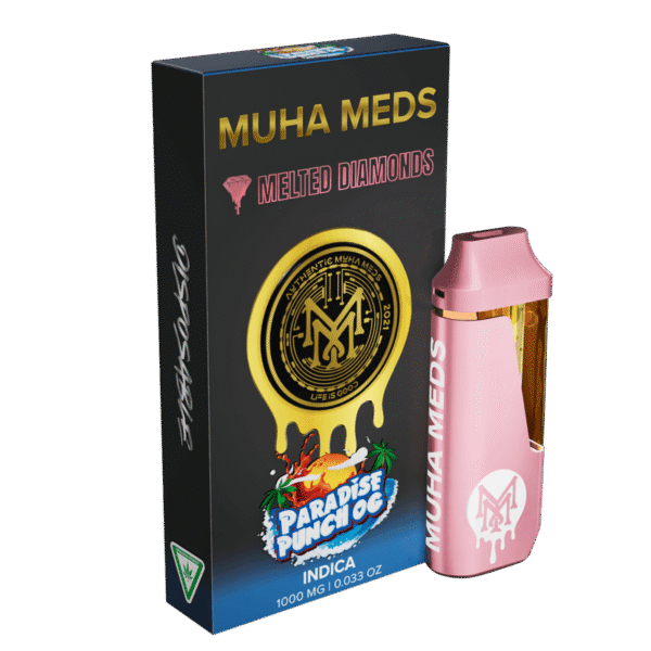 Paradise Punch OG (Indica): Muha Meds Disposable Vape – 1 Gram Melted Diamonds