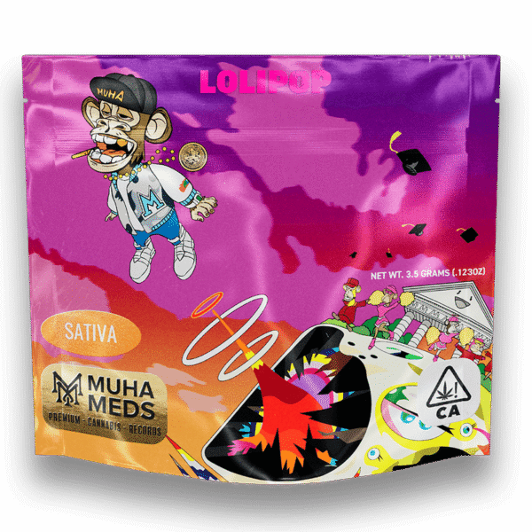 Lolipop Strain (Sativa): Muha Meds Cannabis Flower (Premium) – 3.5 g Weed Pack