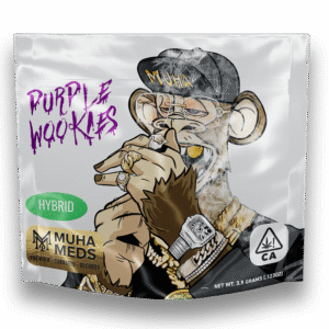 Purple Wookies Strain (Hybrid): Muha Meds Cannabis Flower (Premium) – 3.5 g Weed Pack