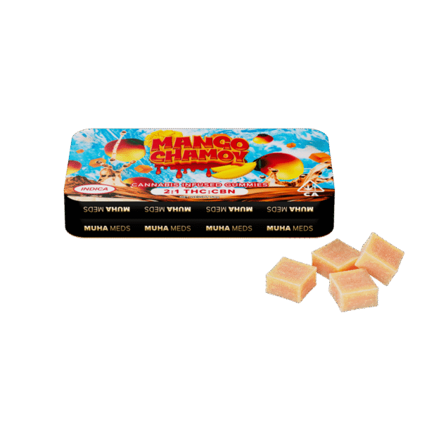 Guava Passionfruit (Indica): Muha Meds CBN Gummies – 100 Milligrams Edible Pack