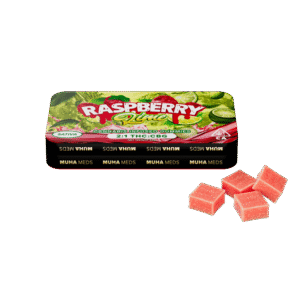 Raspberry Lime (Sativa): Muha Meds CBG Gummies – 100 Milligrams Edible Pack