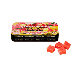 Strawberry Lemon (Sativa): Muha Meds CBG Gummies – 100 Milligrams Edible Pack