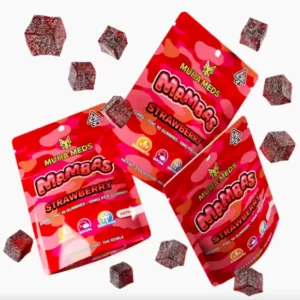 Strawberry (Sativa): Muha Meds Infused Gummies – 100 Milligrams Edible Pack